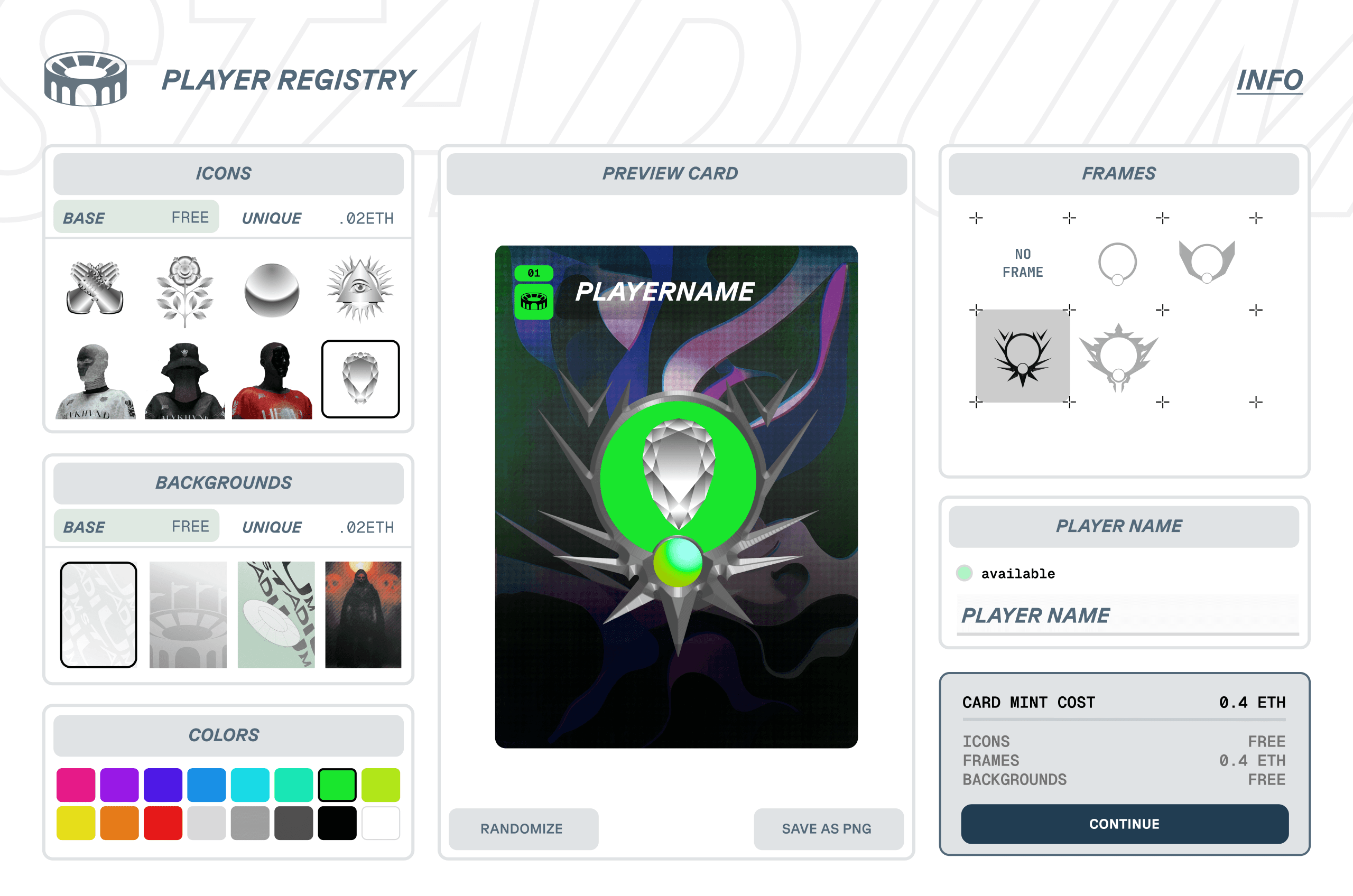 Stadium Player Card V2