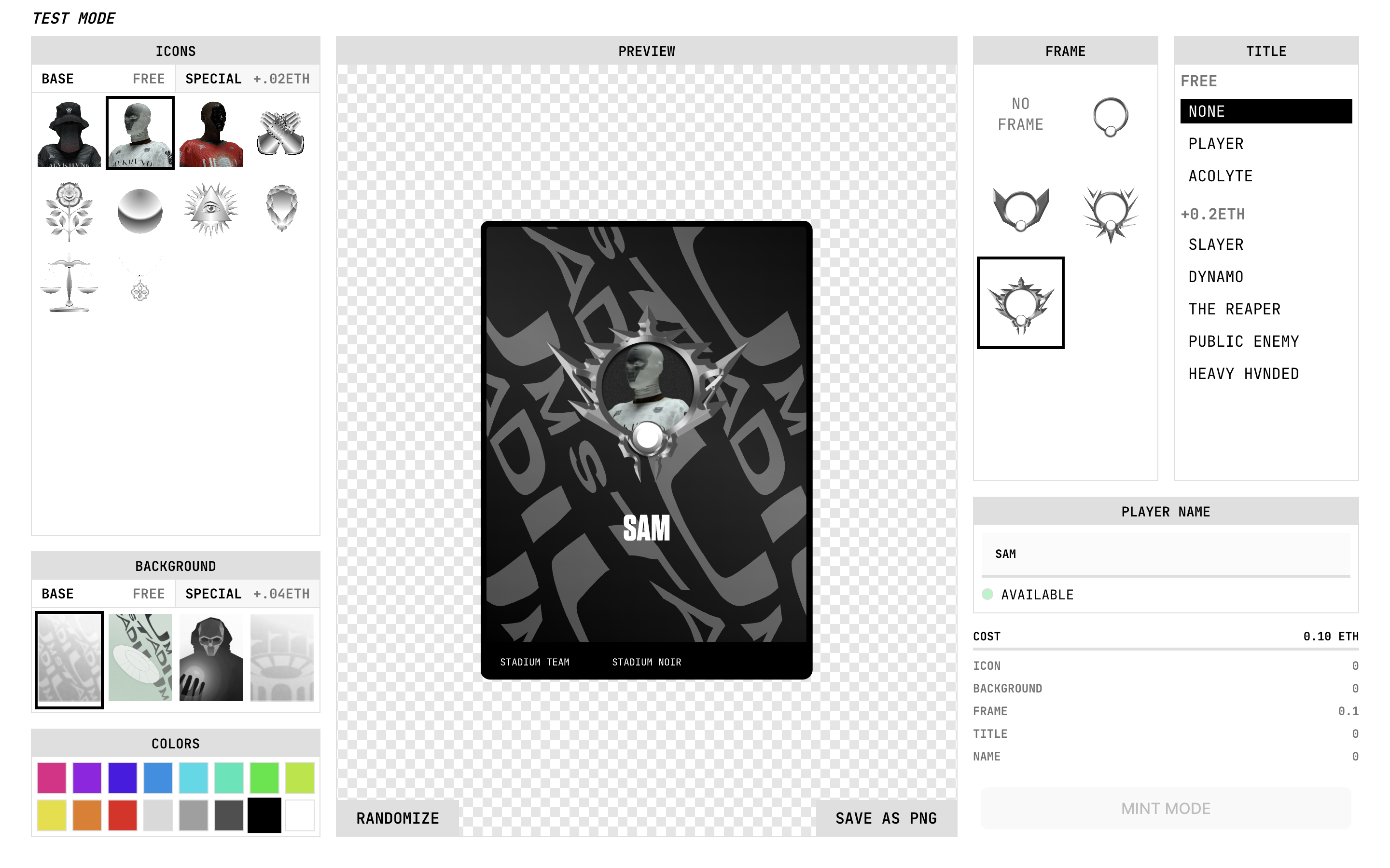 Stadium Player Card V2